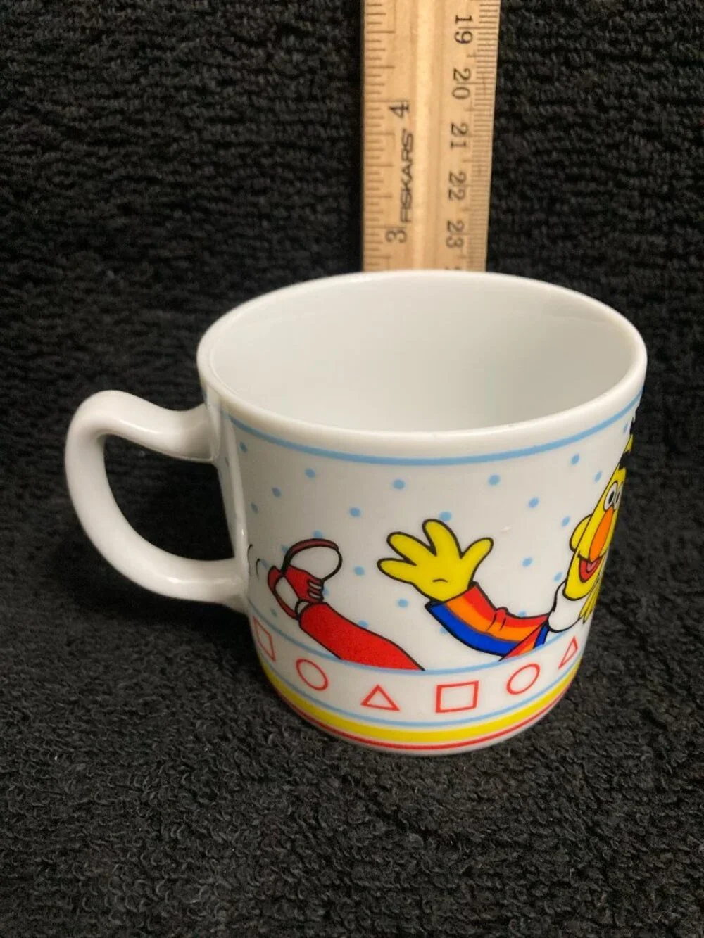 Vintage Sesame Street Bert and Ernie White Porcelain Mug